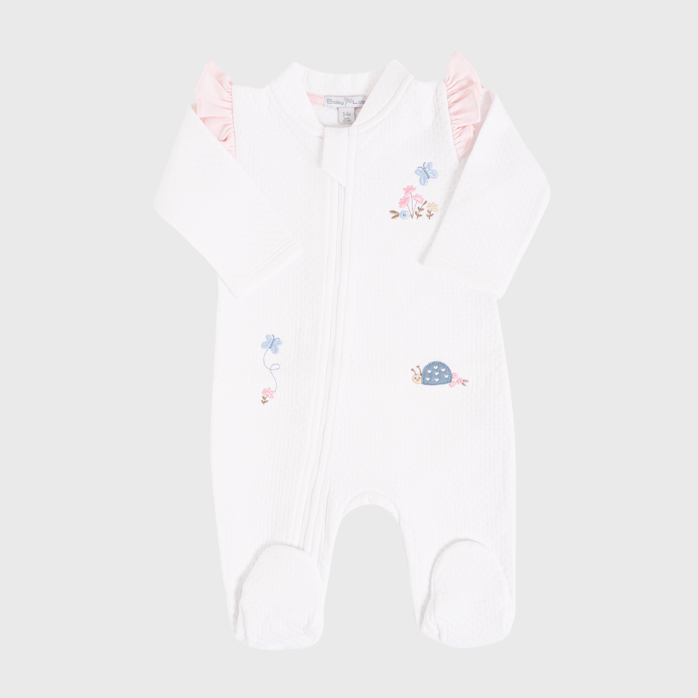 Enterizo Jacquard Dots Bobos Blanco Zipper