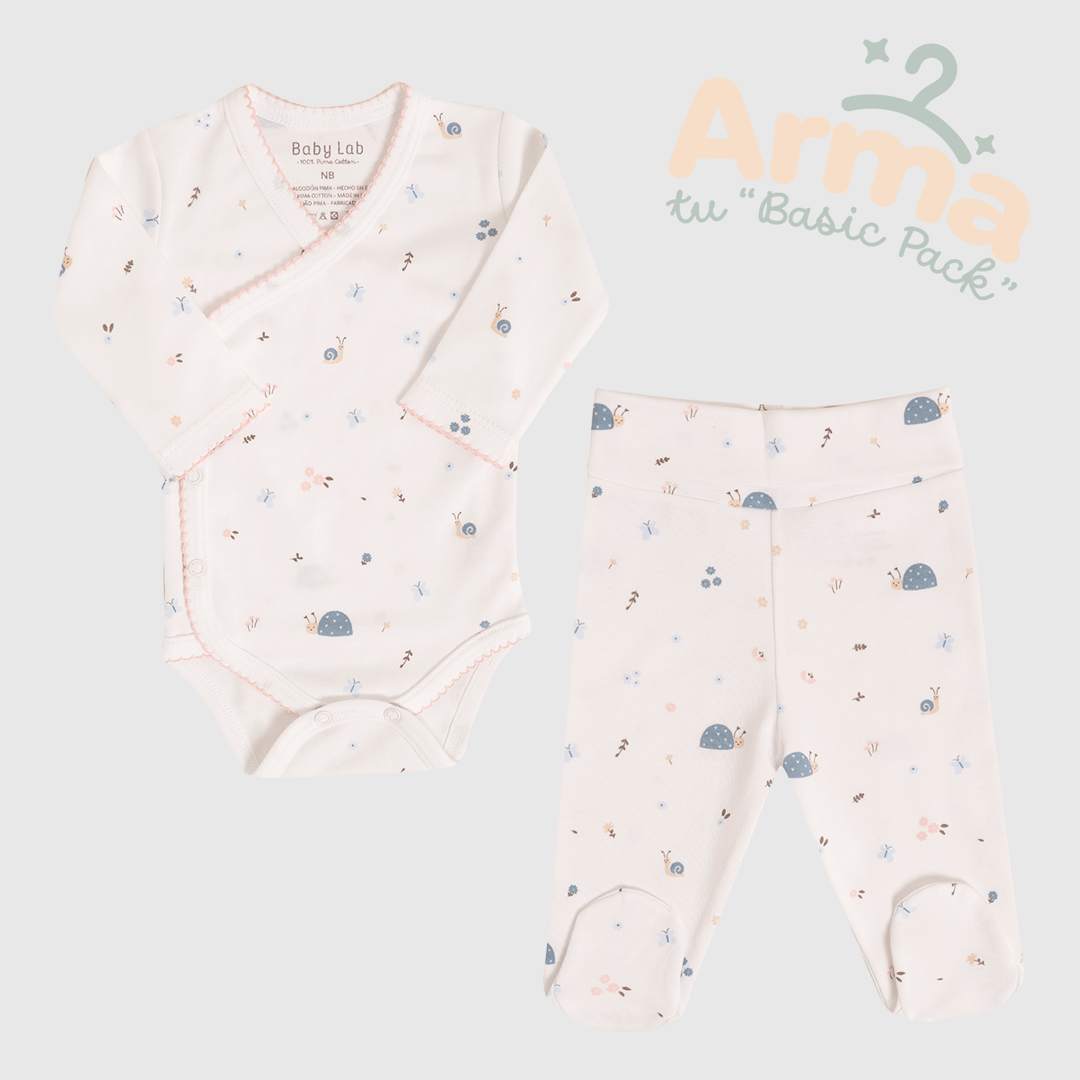 Pack X2 Body Cruzado + Pantalón Pretina Dots In Love